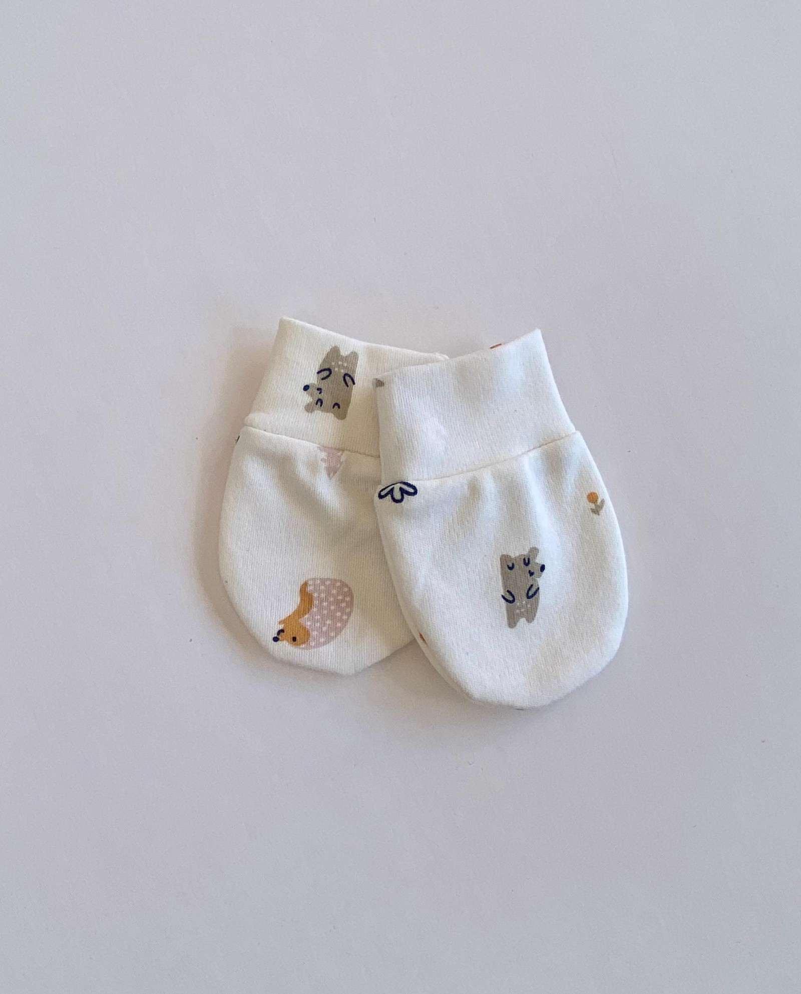 Manopla Algodón Tallin- Ositos y Arbolitos Nena . Cod.27 