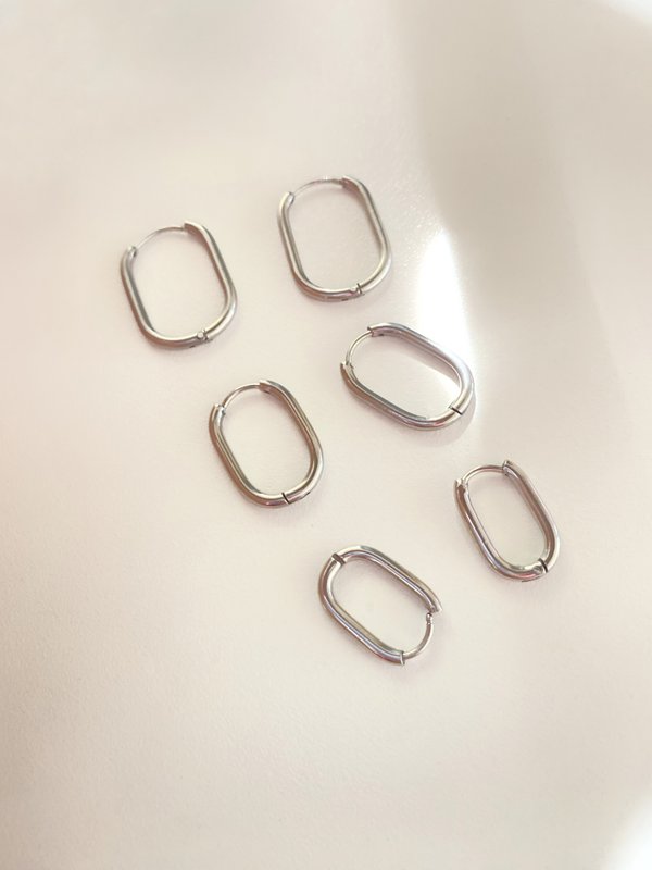 Hoop Oval Silver