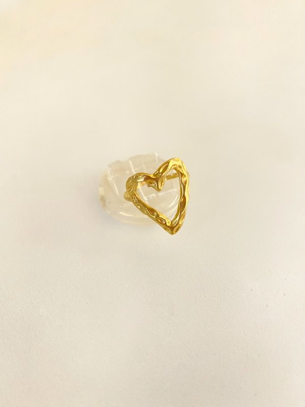 Anillo Corazón texturado