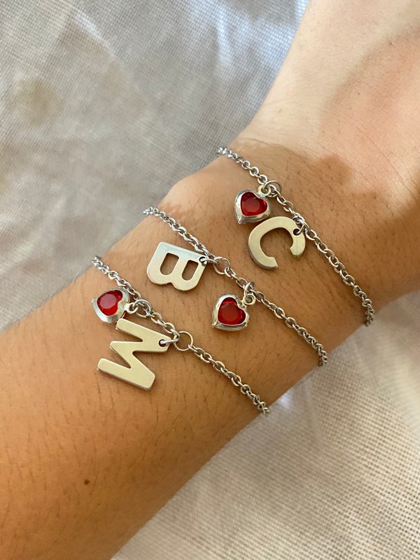 Pulsera Inicial Silver