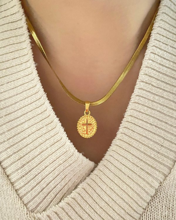 Collar Cross Medallion