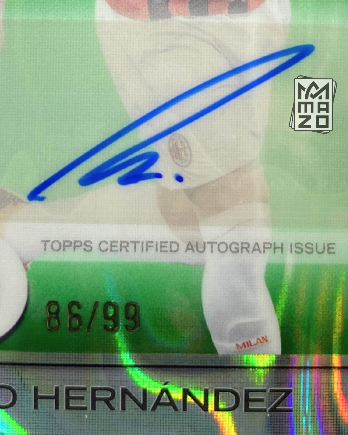 Subasta - AUTOGRAFO Theo Hernández AC Milán - Numerada 86/99 - 3