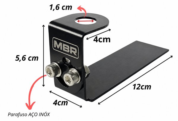 Kit Antena PX para Caminhonete – 1,35 m com Suporte Universal