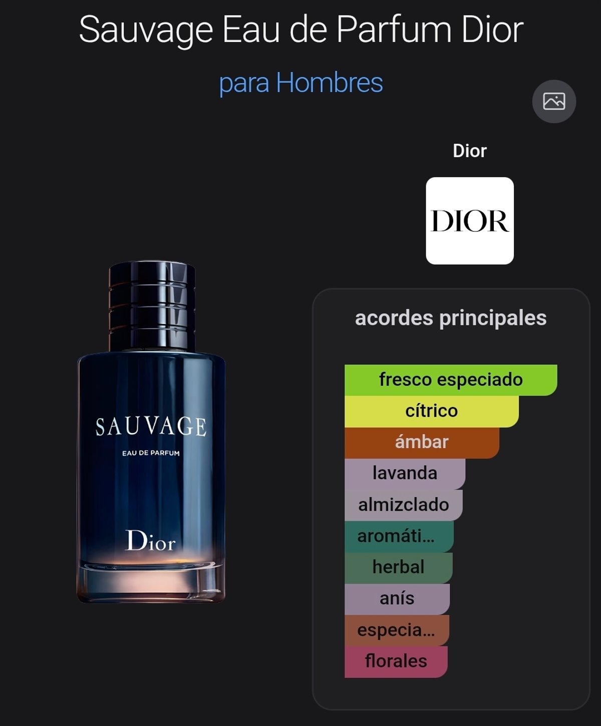 Sauvage Eau de Parfum Dior