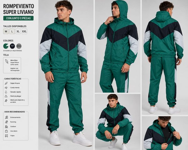 Conjunto rompevientos 