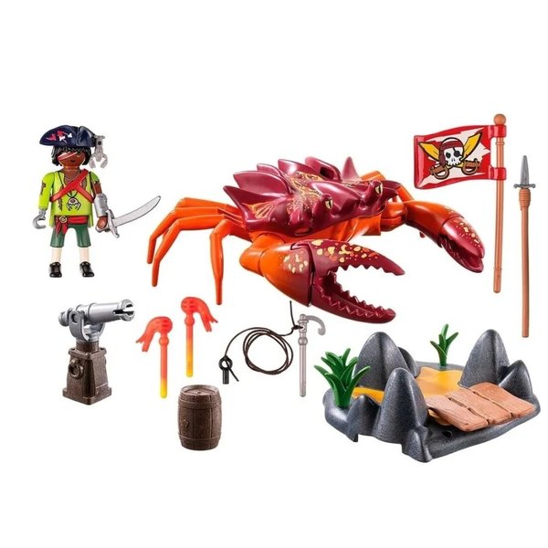 JUGUETE PLAYMOBIL BATTLE AGAINST THE GIANT CRAB 71532