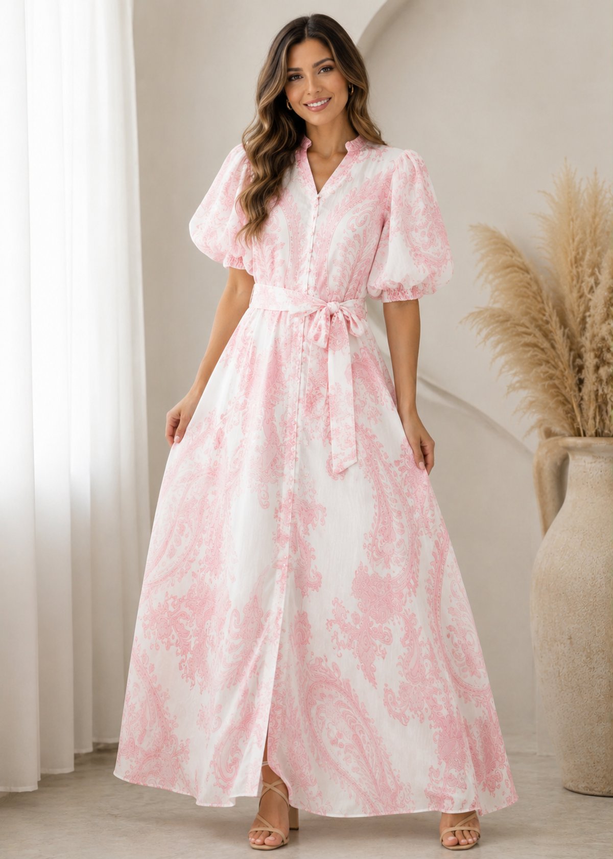 Vestido Estampado Varios Tonos  - 2