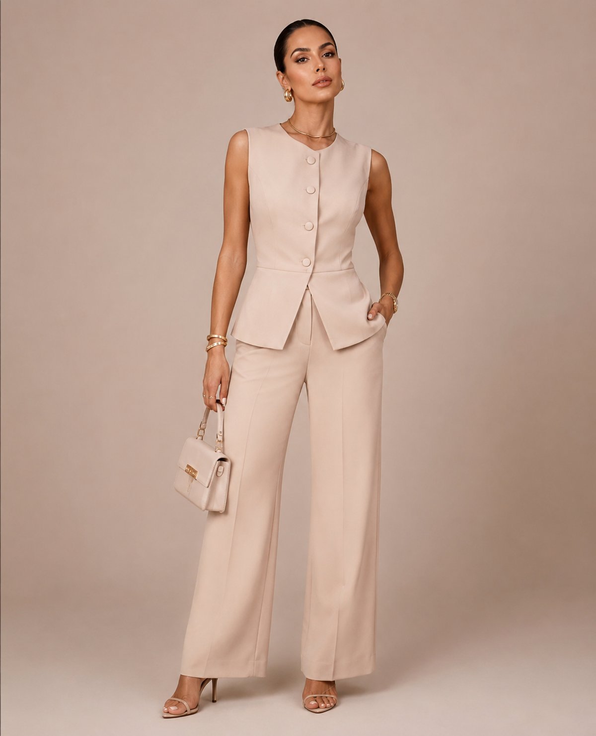 Conjunto Sastrero Chaleco con Pantalón - 2