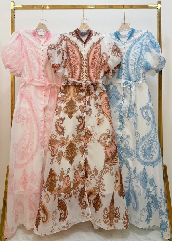 Vestido Estampado Varios Tonos