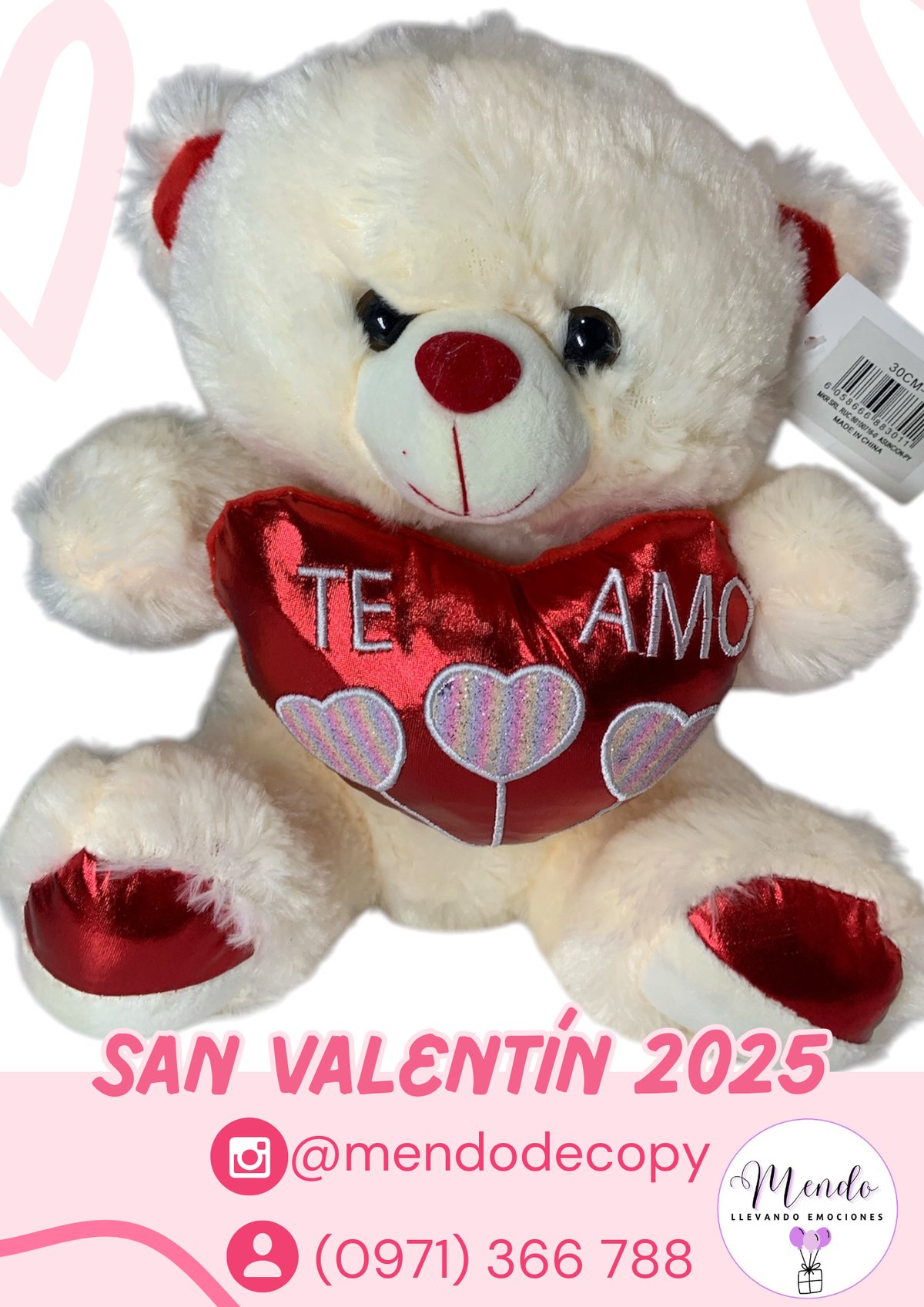 PELUCHE TE AMO BLANCO - 2