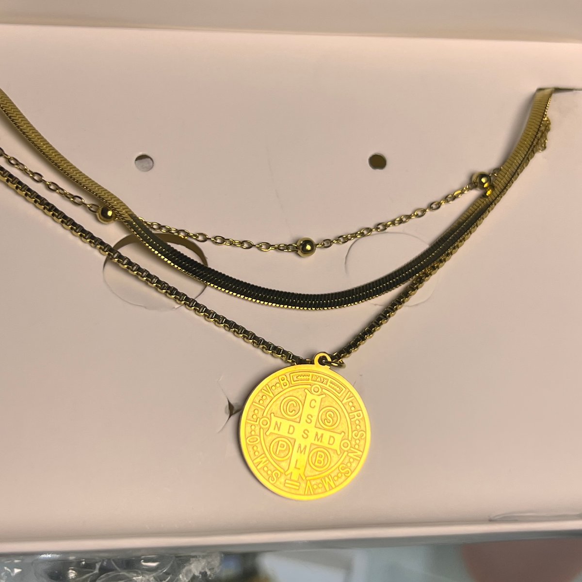 Collar Triple Virgen Aparecida  - 3