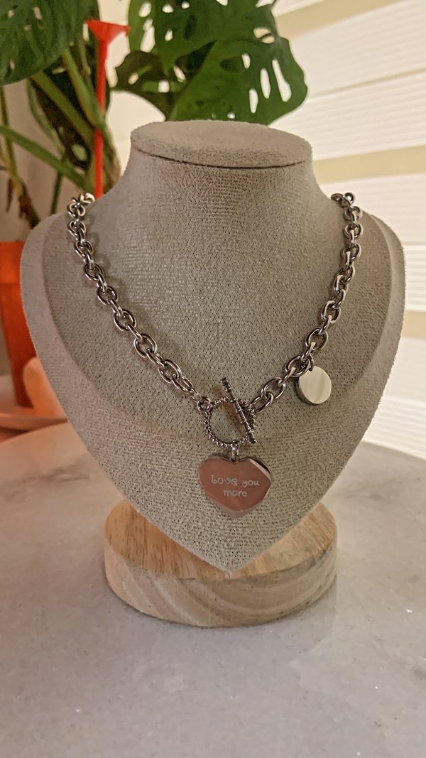 Collar silver love 