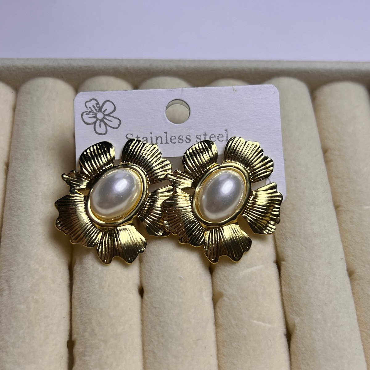 Aros con perlas  - 2