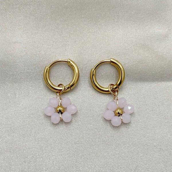 Argollitas margarita pink
