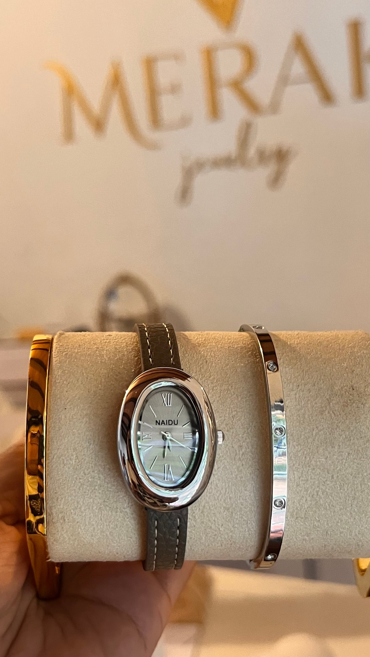 Reloj ecocuero cinza - 2