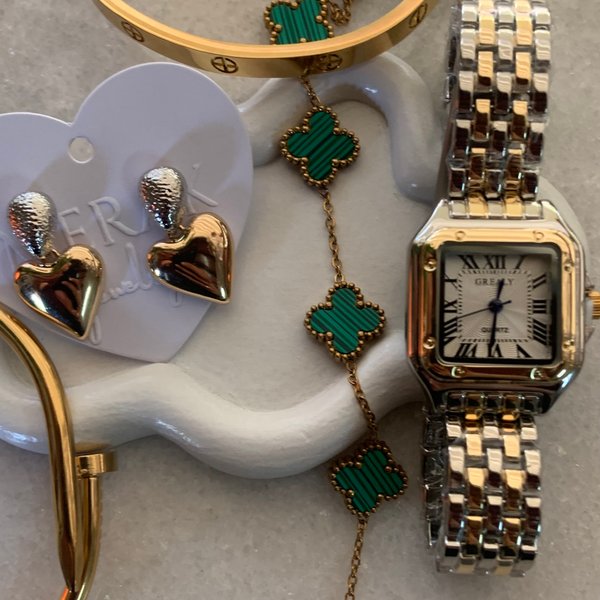 Pulsera clover verde 