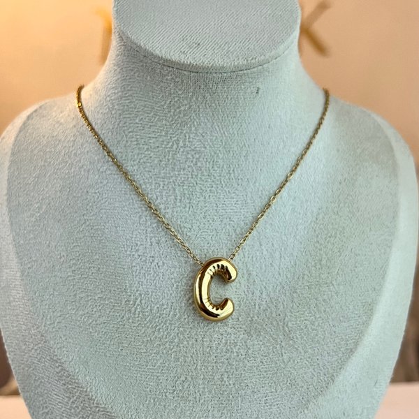 Collar inicial Bubble 