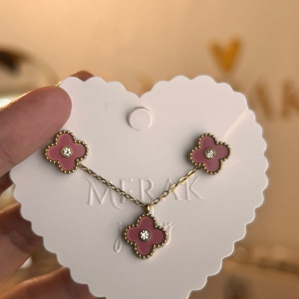 Conjunto clover pink