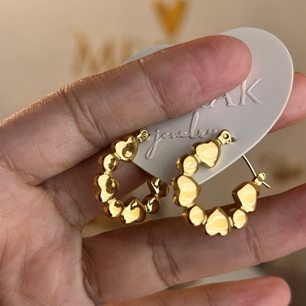 Aros Dorados acero 