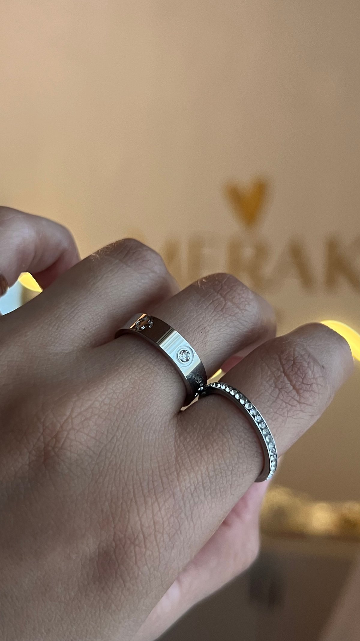 Set de 2 Anillos love Talle 17  - 4