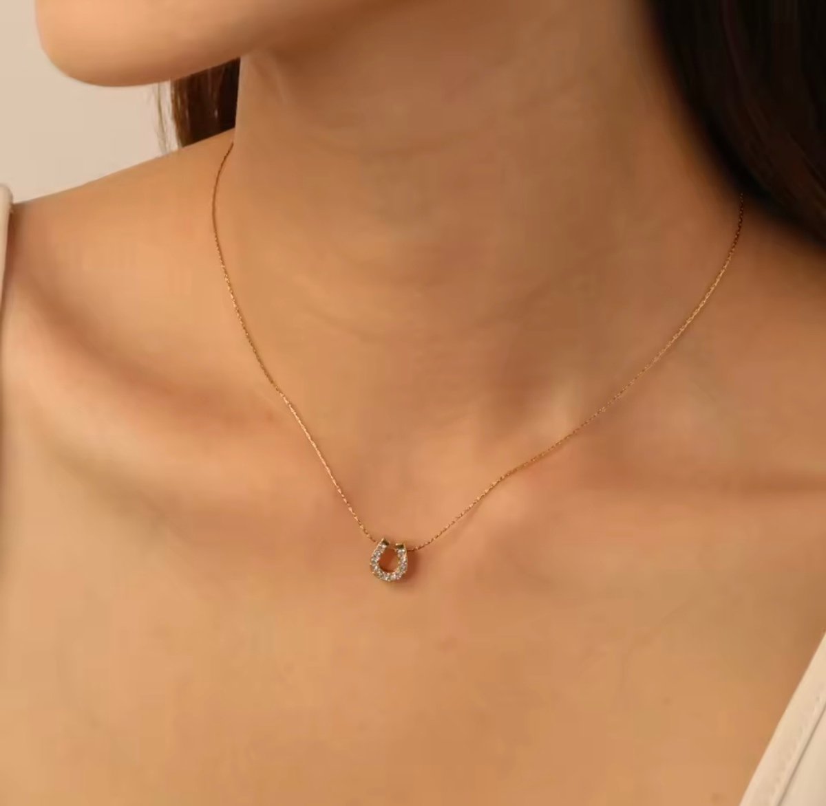 Collar herradura con circones  - 2