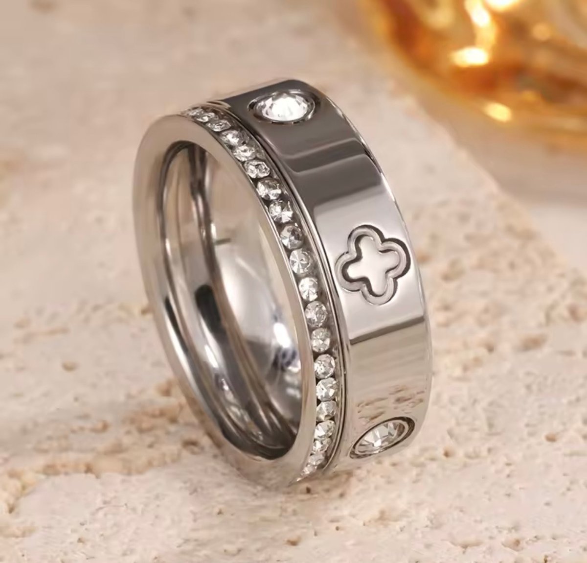 Set de 2 Anillos love Talle 17  - 5