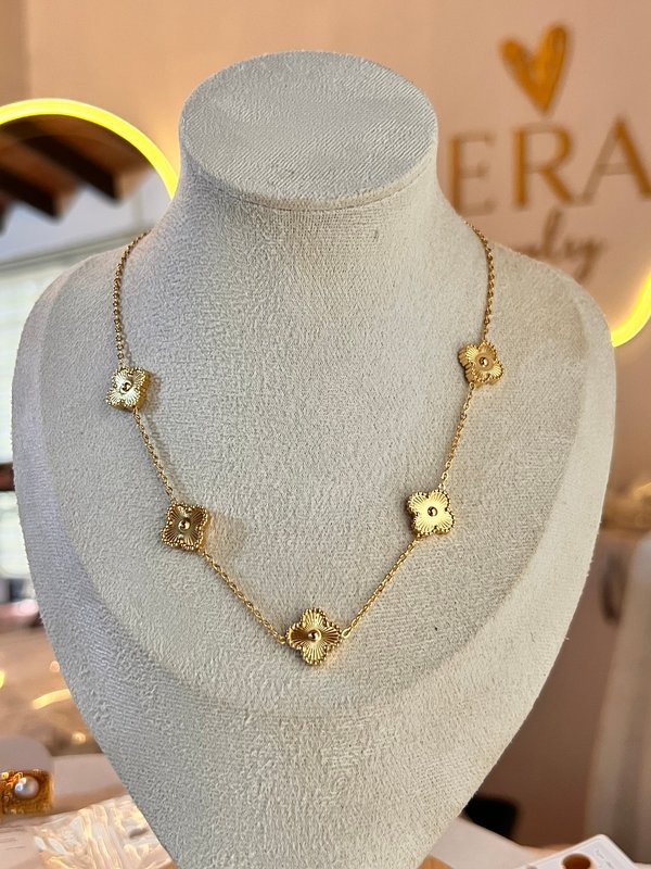 Collar clover gold