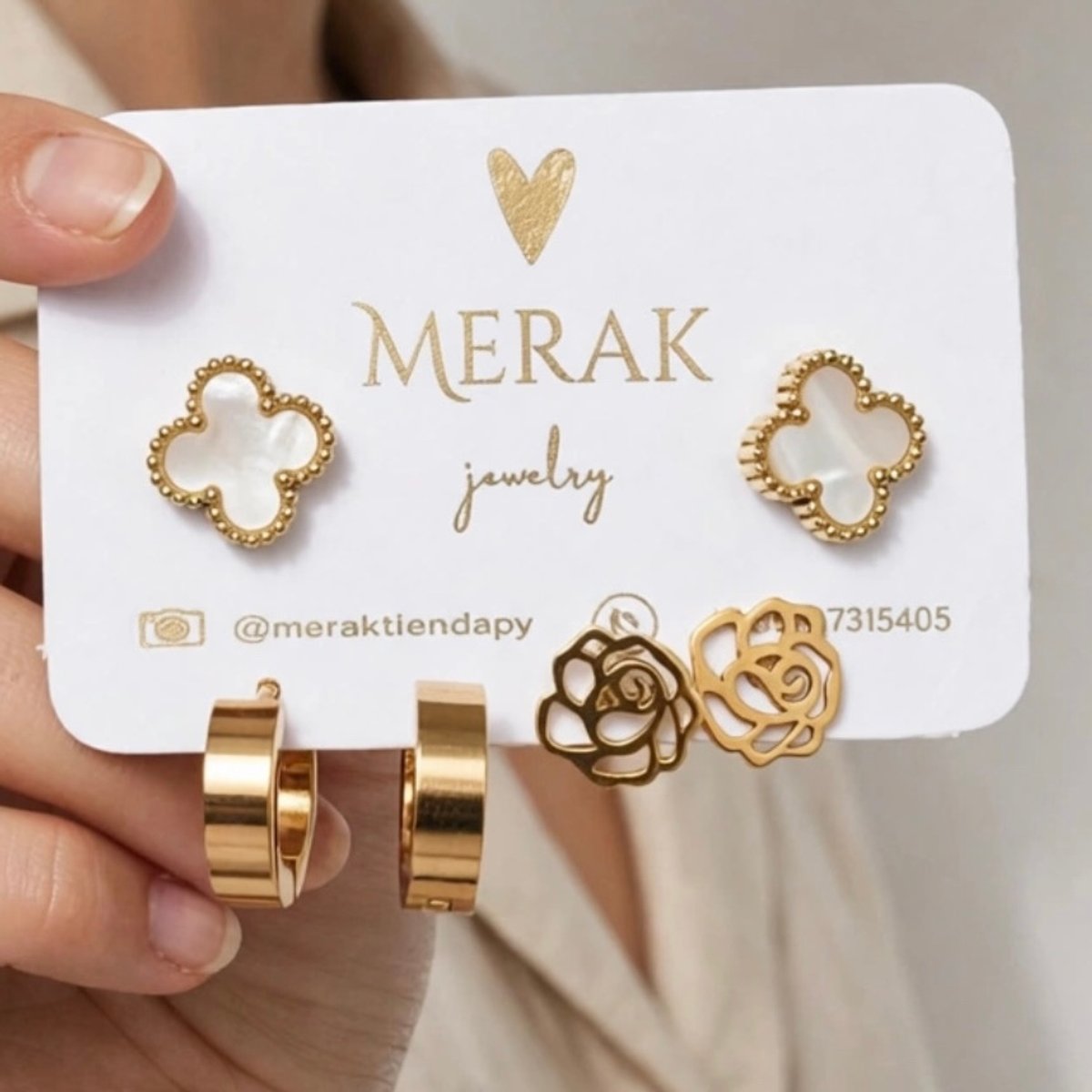 Set de 3 pares de aros  - 2