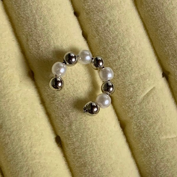 Earcuff plateado bijou 
