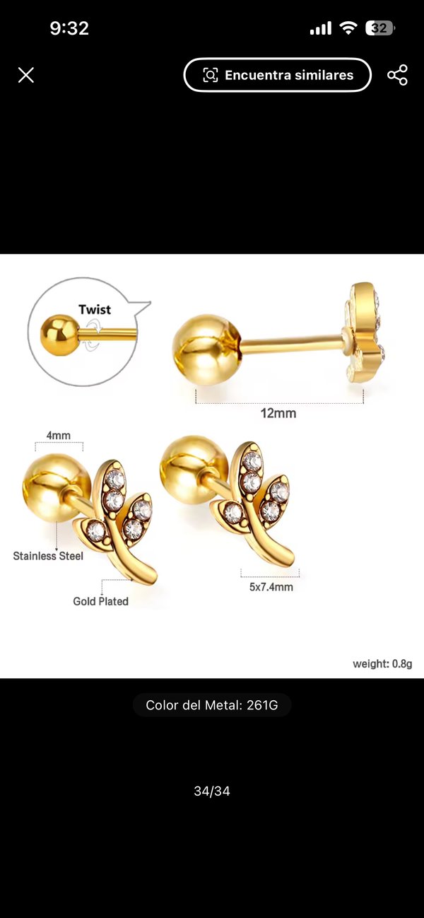 Piercings con circones 