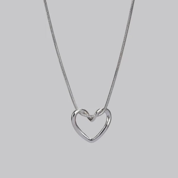 Collar corazón silver🤍