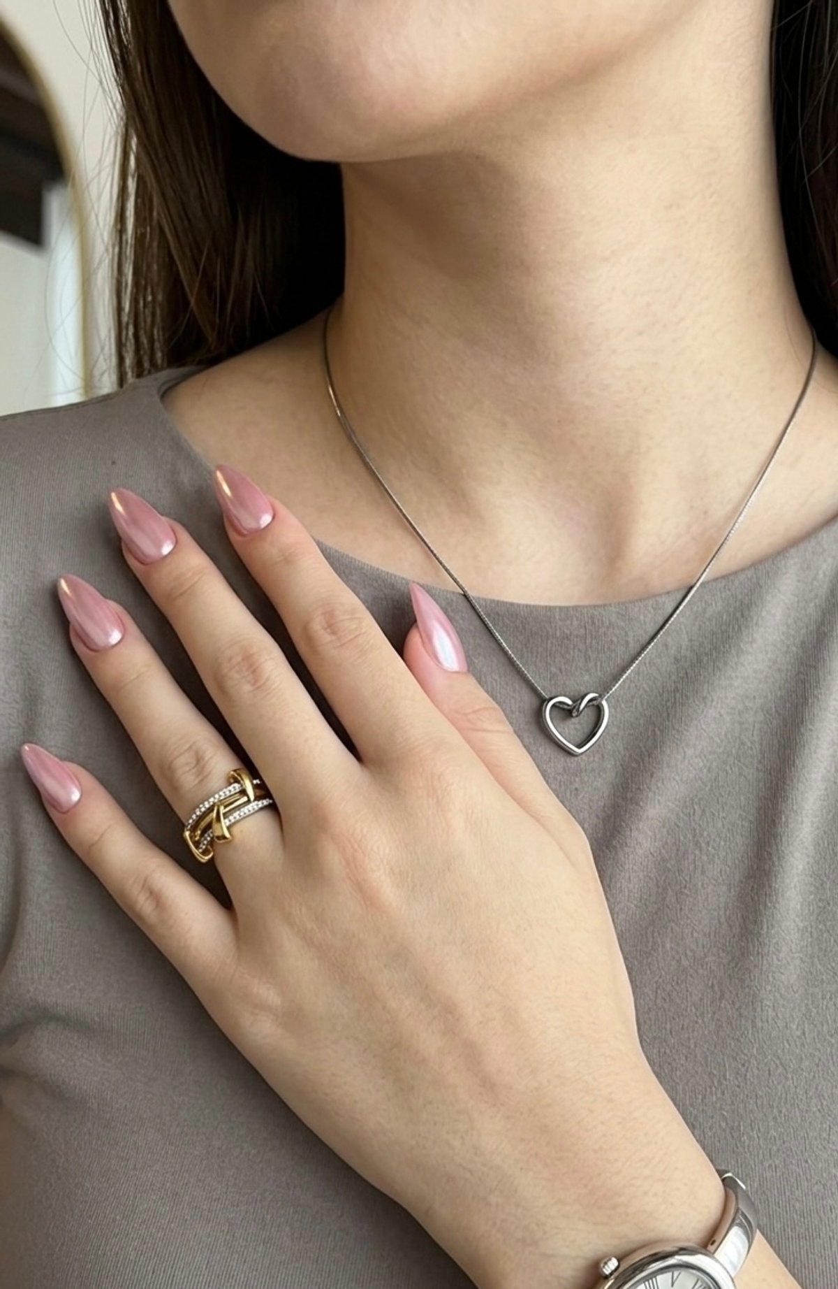 Anillo de 4 capas talle 17  - 2
