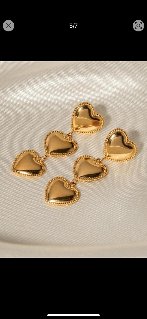 Aretes corazón 
