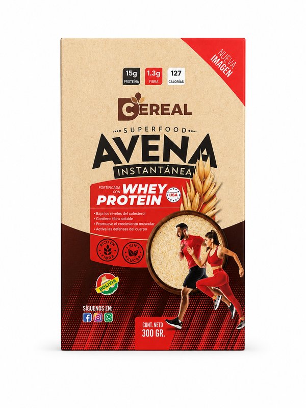 Avena Instantanea con Whey Protein