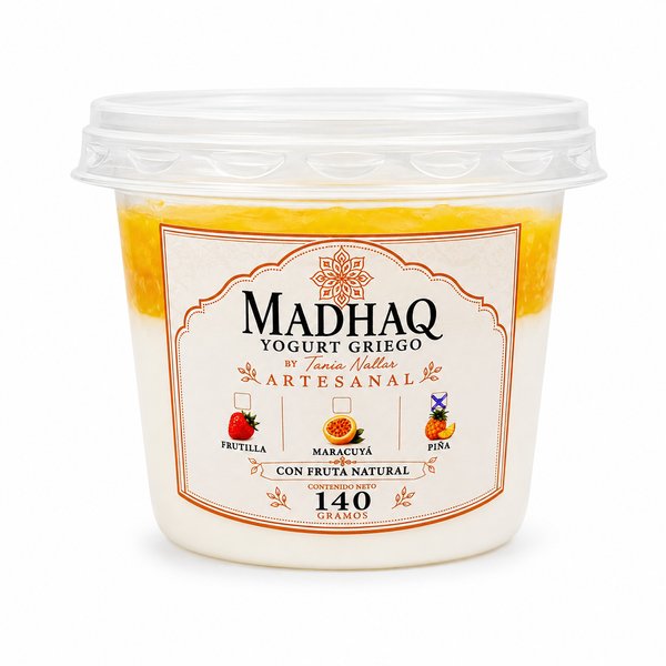 MADHAQ – YOGURT GRIEGO ARTESANAL BY Tania Nallar (Sabor: PIÑA)