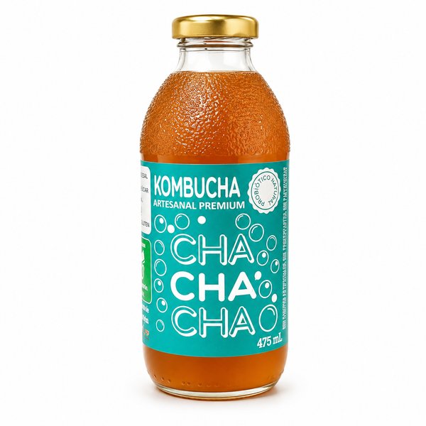 CHA CHA CHA – KOMBUCHA ARTESANAL PREMIUM (SABOR JENGIBRE Y LIMON)