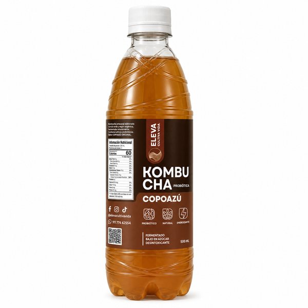 ELEVA CULTIVA VIDA – KOMBUCHA PROBIÓTICA (Sabor: COPOAZÚ)