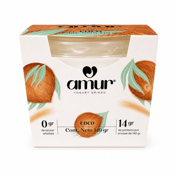 amur – YOGURT GRIEGO (sabor coco)