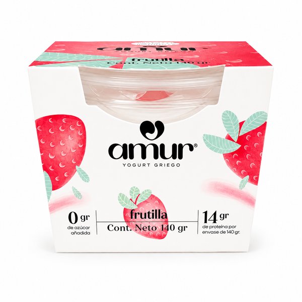 amur – YOGURT GRIEGO (sabor frutilla)