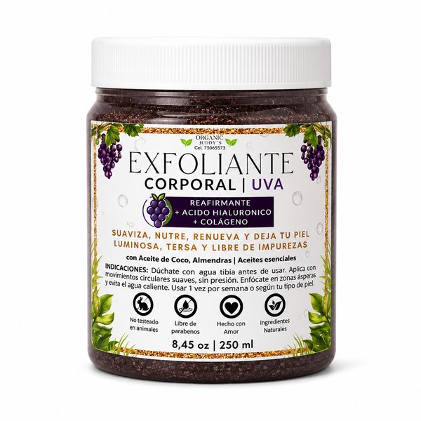 Organic Juddy's – Exfoliante Corporal | Uva
