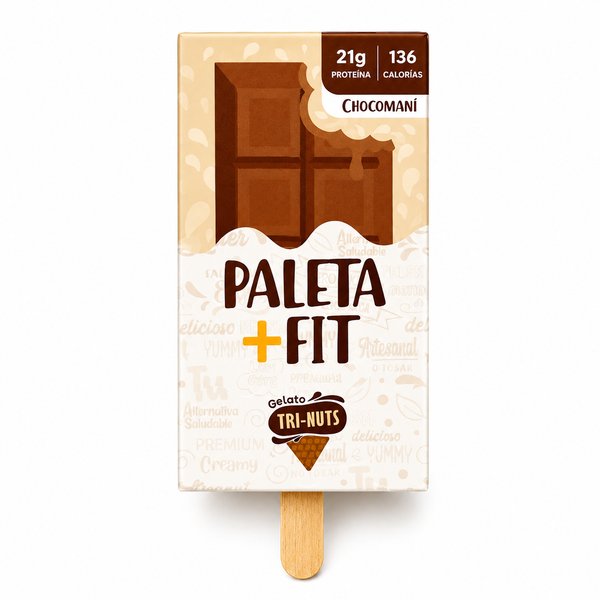 Gelato TRI-NUTS – PALETA +FIT (sabor Chocomaní)