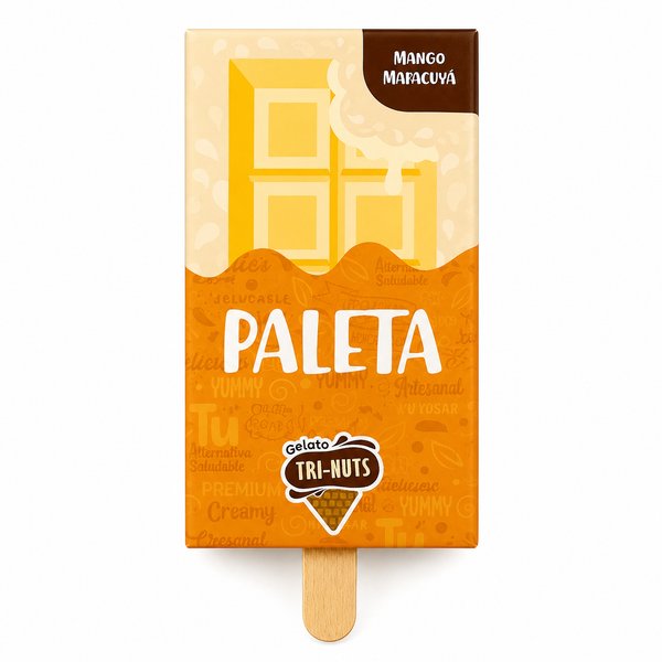 Gelato TRI-NUTS – PALETA (sabor Mango Maracuyá)