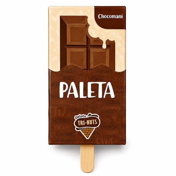 Gelato TRI-NUTS – PALETA (sabor Chocomaní)