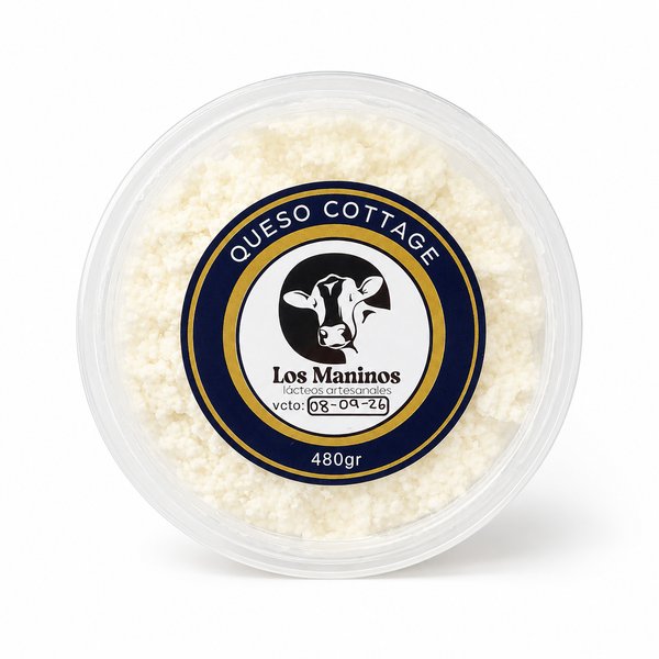 Los Maninos lácteos artesanales – QUESO COTTAGE (480GR)