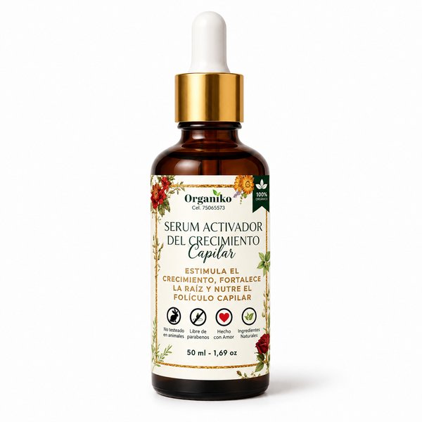 Organiko – Serum Activador del Crecimiento Capilar (100% Orgánico)