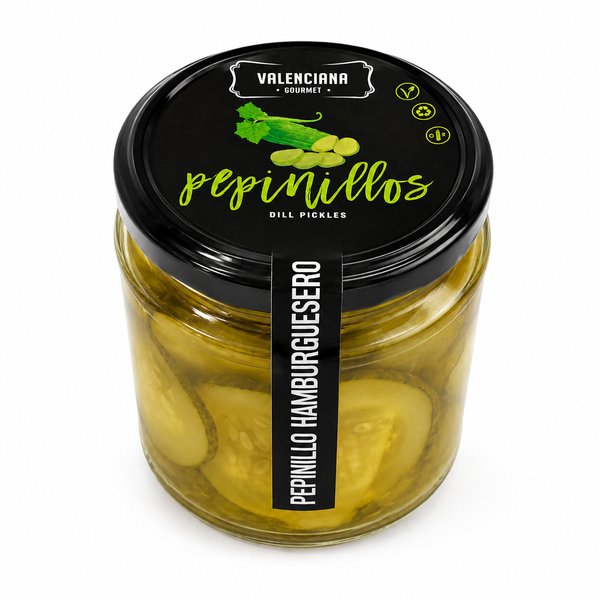 VALENCIANA GOURMET – pepinillos / DILL PICKLES (Pepinillo hamburguesero)