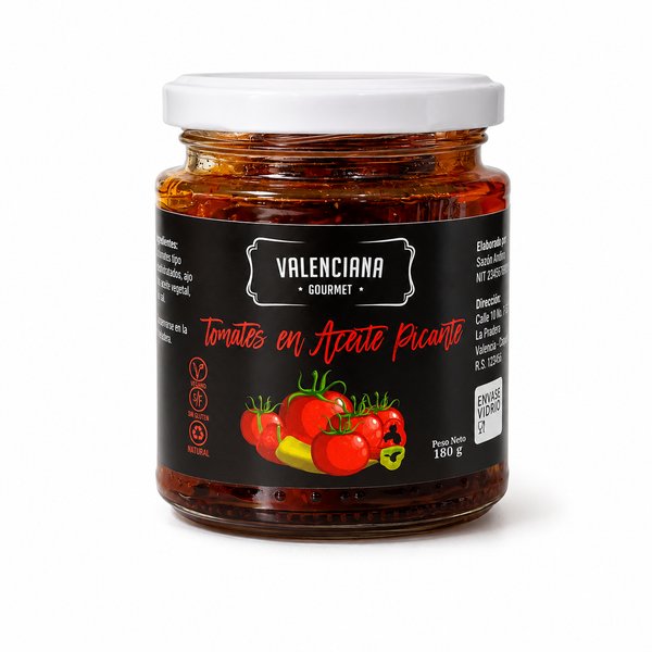 VALENCIANA GOURMET – Tomates en Aceite Picante
