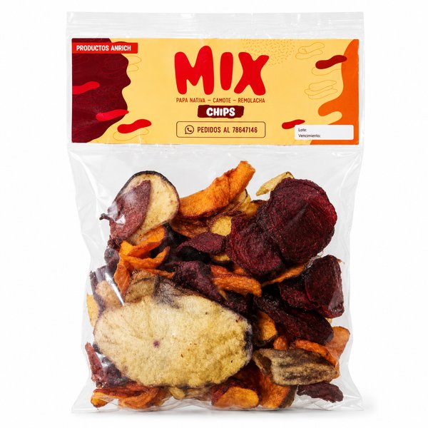 MIX PAPA NATIVA – CAMOTE – REMOLACHA CHIPS
