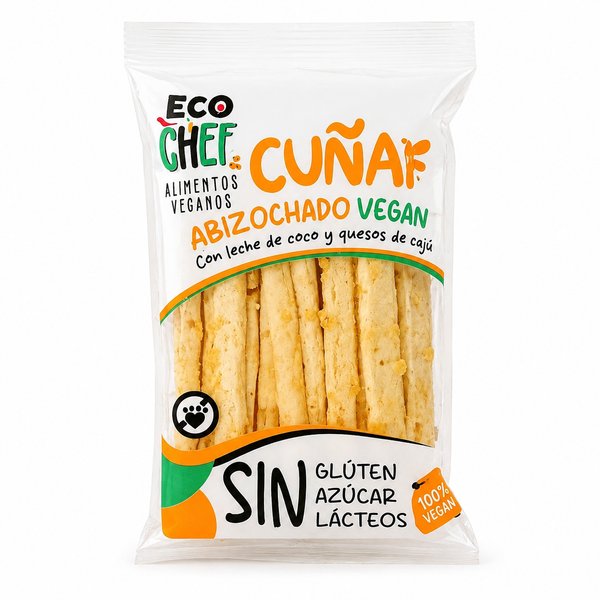 ECO CHEF – CUÑAPÉ ABIZOCHADO VEGAN (Con leche de coco y quesos de cajú / Sin glúten, azúcar, lácteos)