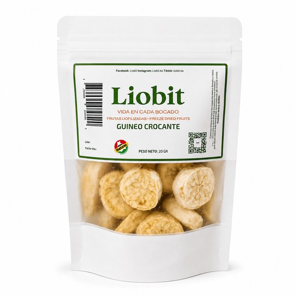 Liobit – Guineo Crocante (fruta liofilizada).